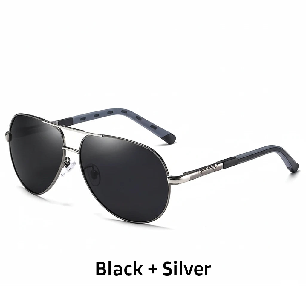 Polarized Double Beam Sunglasses for Men - Outdoor Driving Eyewear