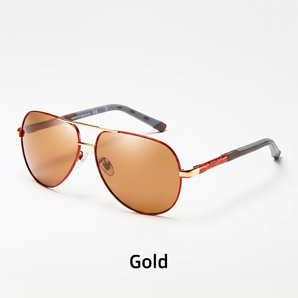 Polarized Double Beam Sunglasses for Men - Outdoor Driving Eyewear