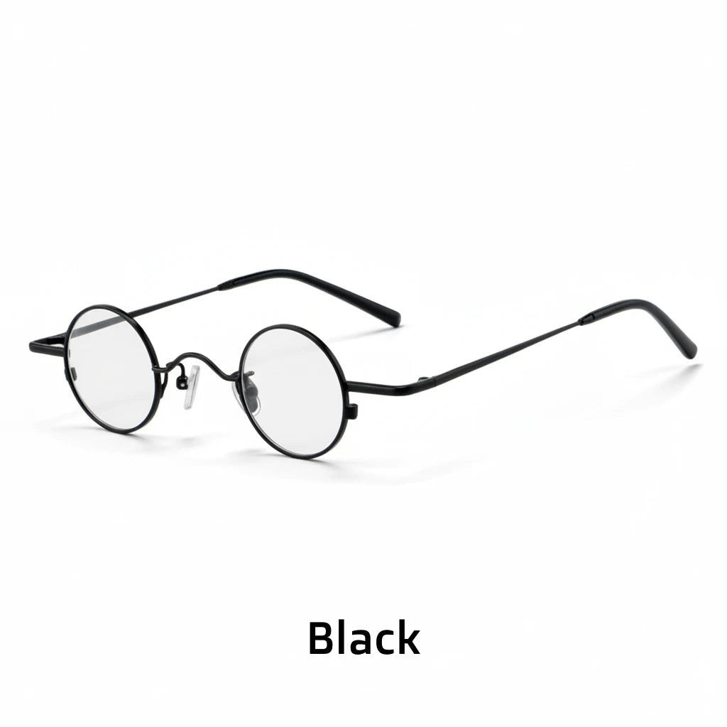 Pure Titanium Round Eyeglasses Frame - Anti-Blue Light Optical