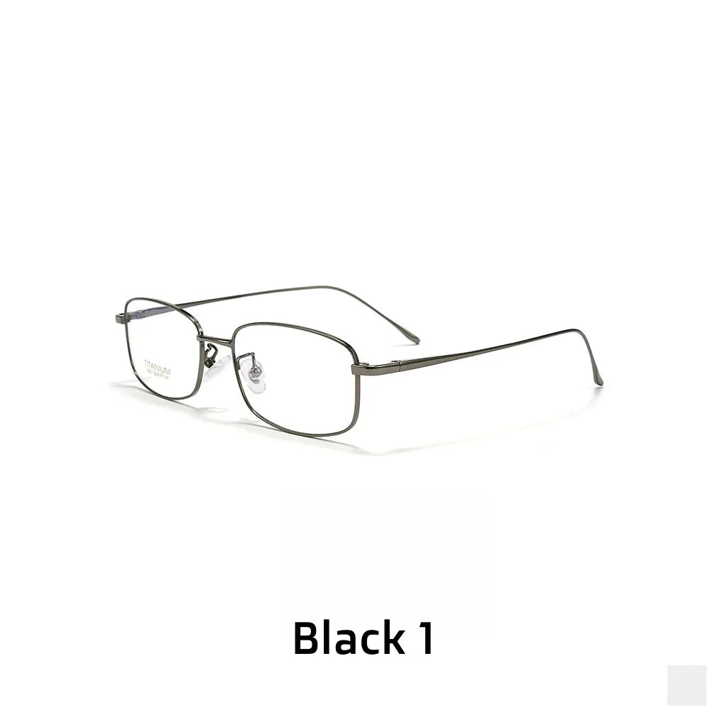 Ultra-Light Titanium Oval Optical Glasses Frame