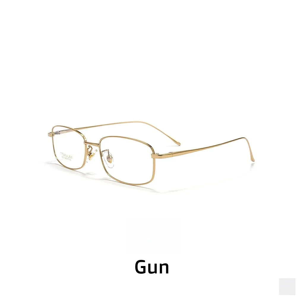 Ultra-Light Titanium Oval Optical Glasses Frame