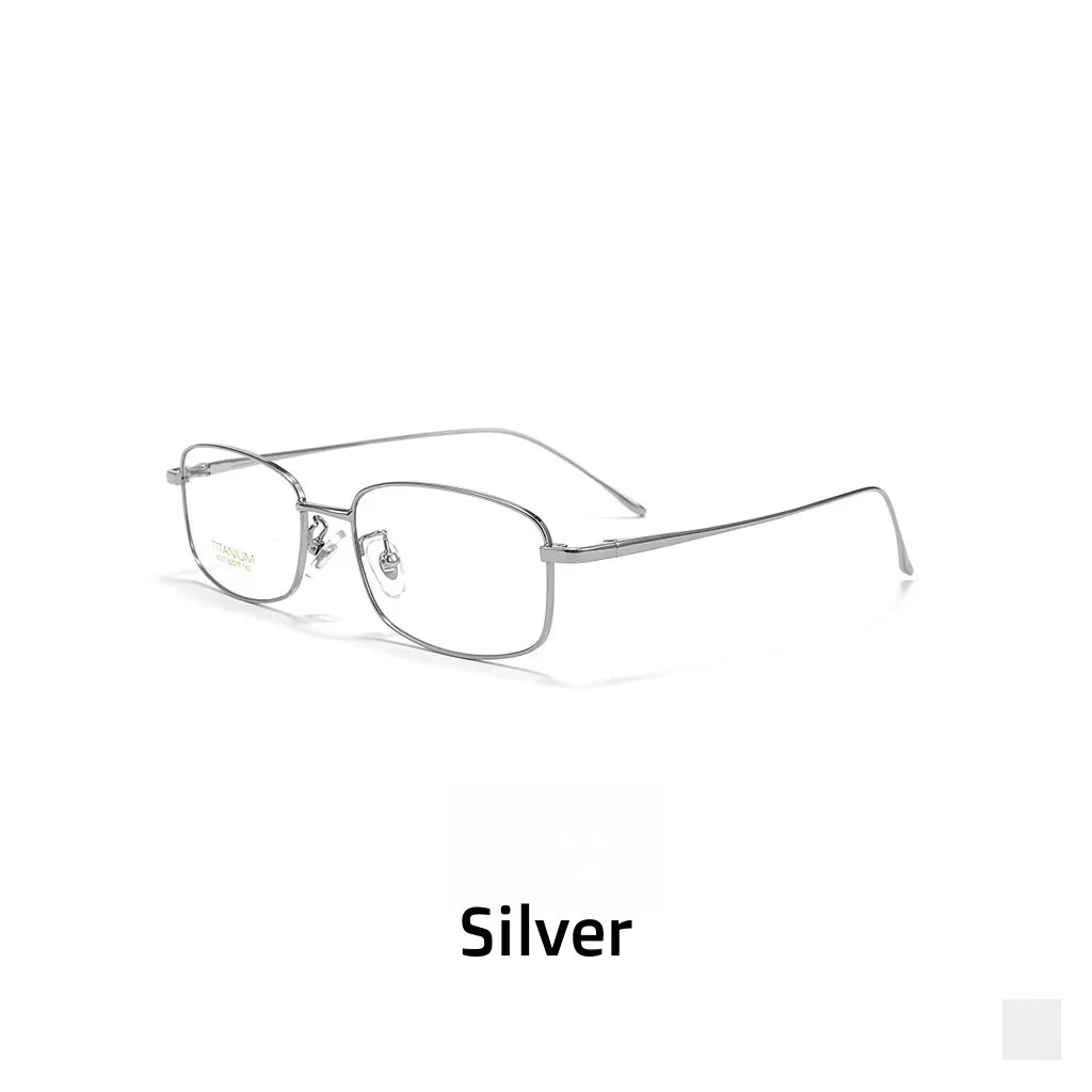 Ultra-Light Titanium Oval Optical Glasses Frame