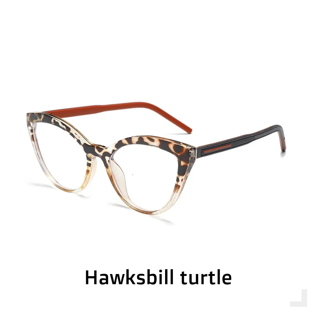 TR90 Retro Cat Eye Glasses Frame - Anti Blue Light Optical Prescription Eyewear