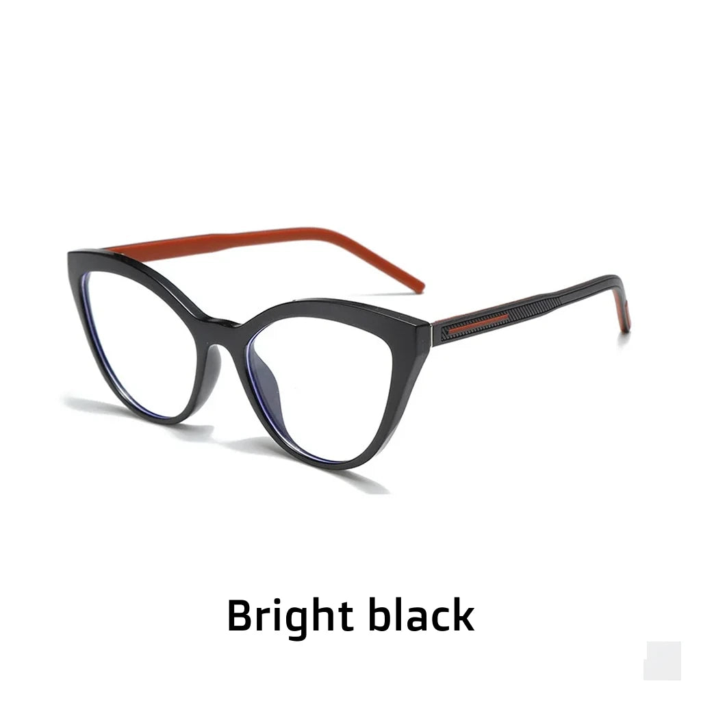 TR90 Retro Cat Eye Glasses Frame - Anti Blue Light Optical Prescription Eyewear