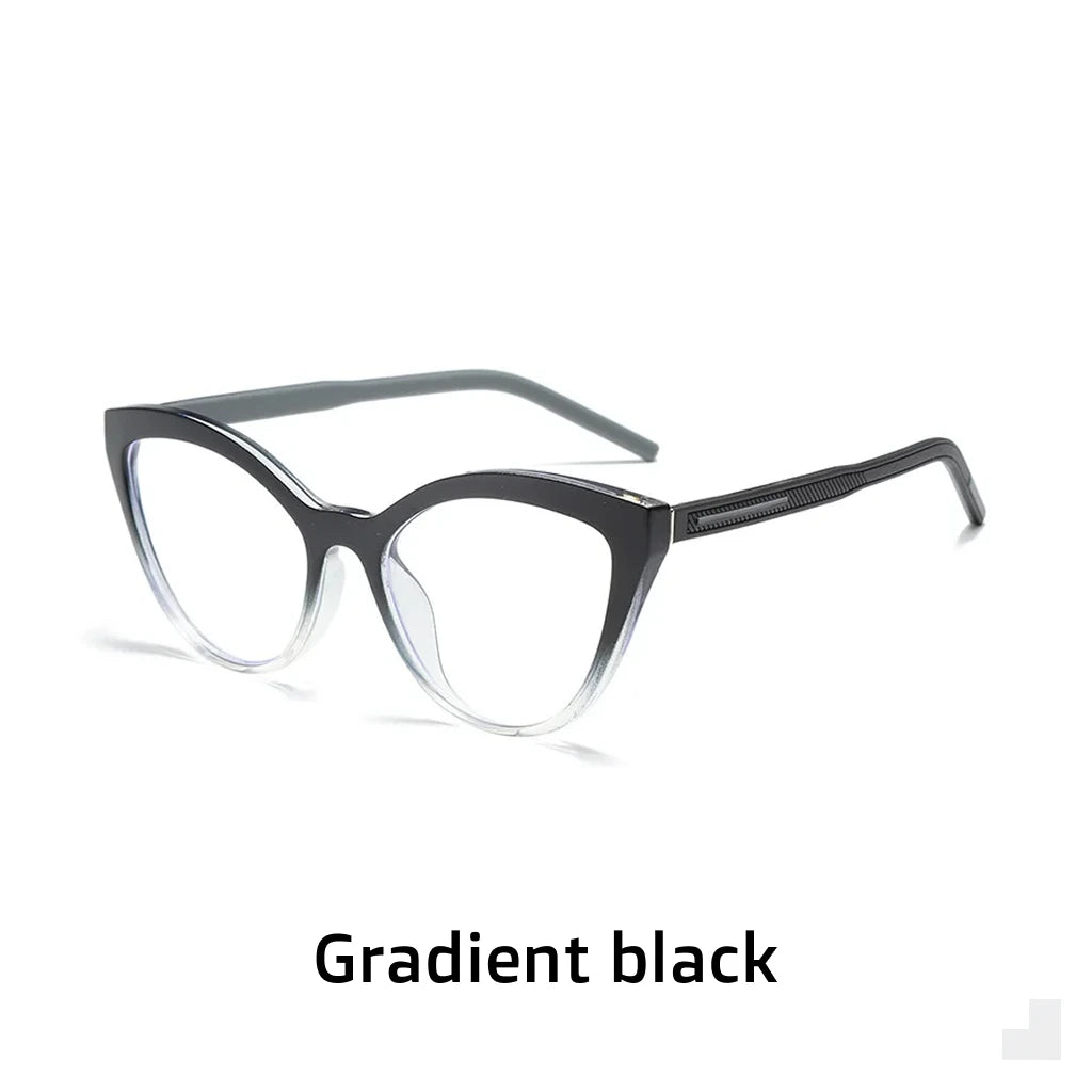 TR90 Retro Cat Eye Glasses Frame - Anti Blue Light Optical Prescription Eyewear