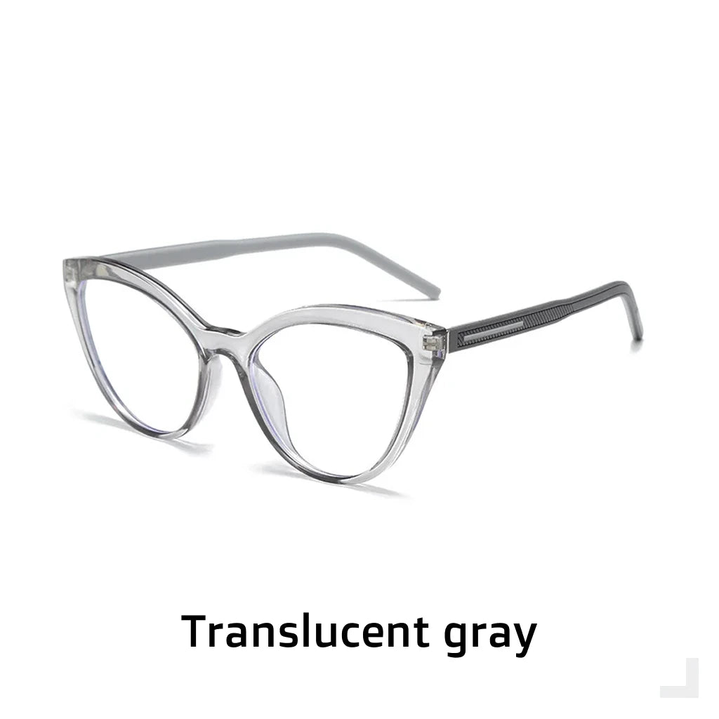 TR90 Retro Cat Eye Glasses Frame - Anti Blue Light Optical Prescription Eyewear