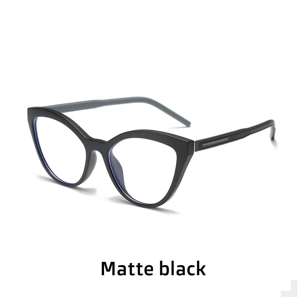 TR90 Retro Cat Eye Glasses Frame - Anti Blue Light Optical Prescription Eyewear