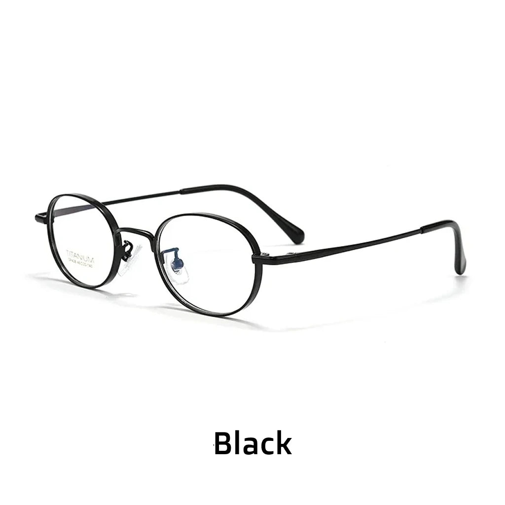 Ultra-Light Titanium Oval Prescription Glasses Frame