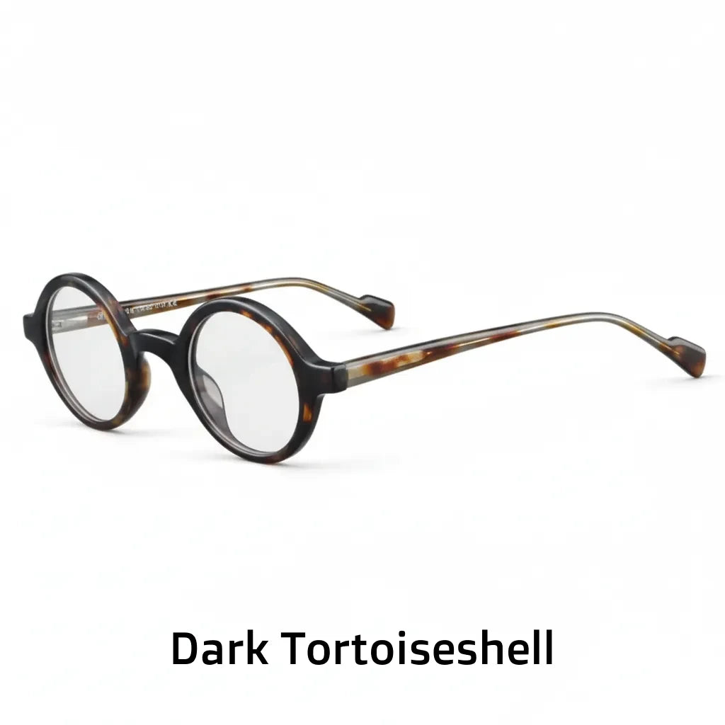 Retro Round Eyeglass Frame - Ultra Light Optical Prescription Glasses