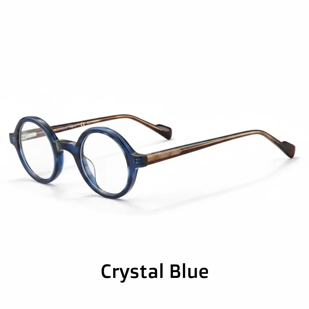 Retro Round Eyeglass Frame - Ultra Light Optical Prescription Glasses