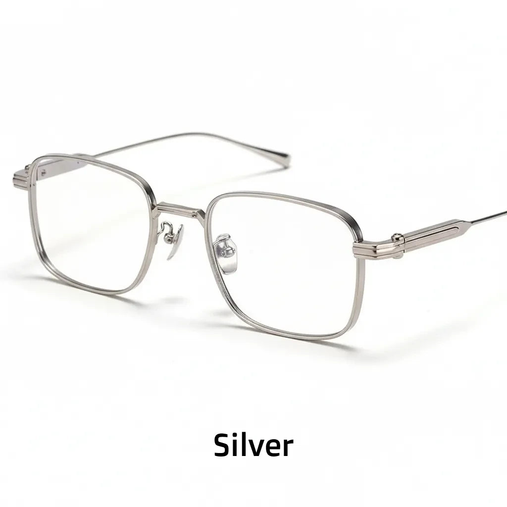 Ultra-Light Titanium Business Eyeglasses Frame - Square Full Rim