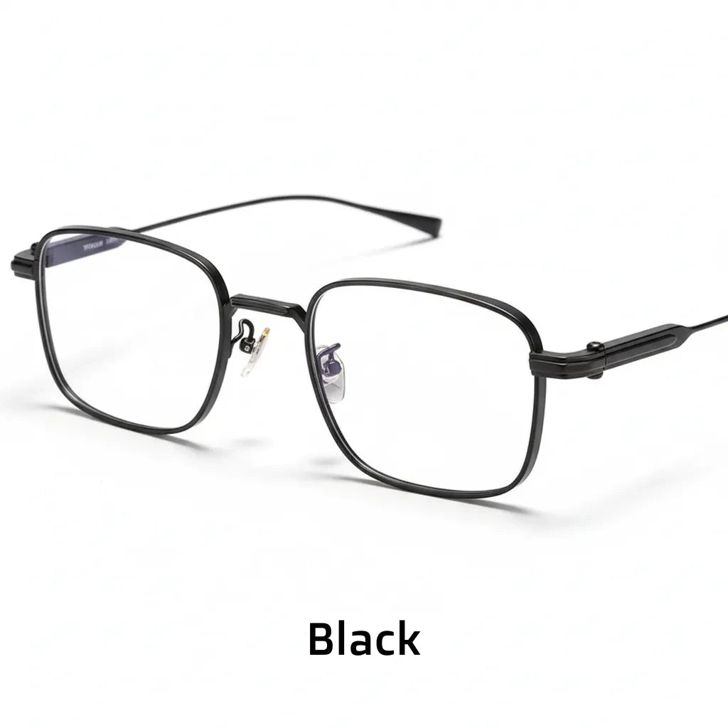 Ultra-Light Titanium Business Eyeglasses Frame - Square Full Rim