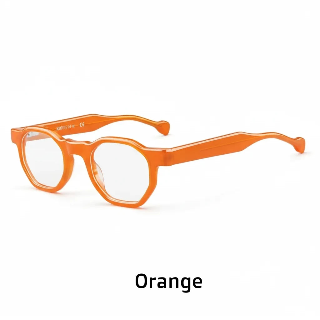 Retro Polygonal Optical Glasses Frames - Round Prescription Eyewear