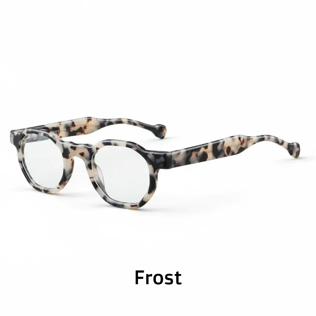 Retro Polygonal Optical Glasses Frames - Round Prescription Eyewear