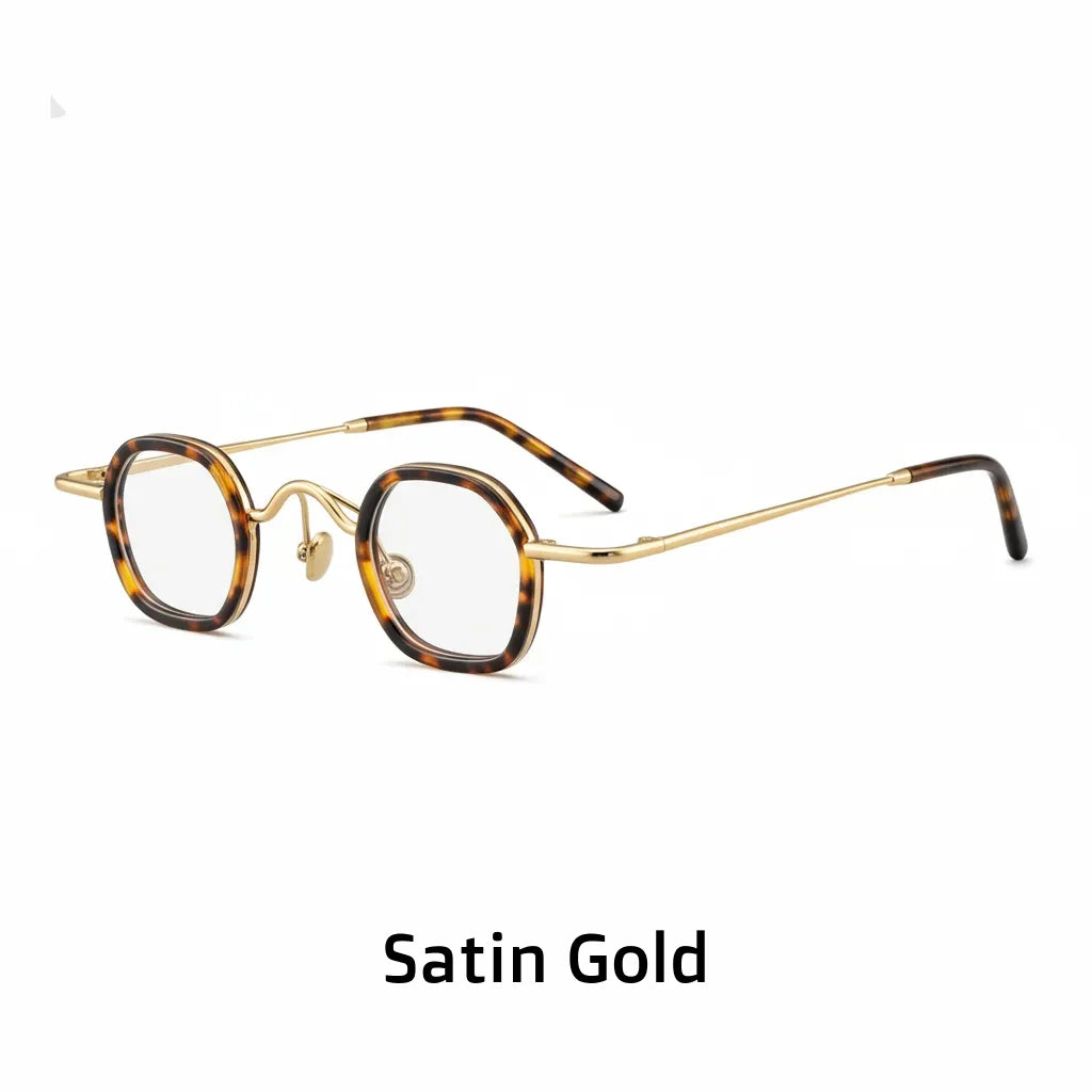 Retro Polygonal Eyeglass Frame - Small Unisex Prescription Glasses