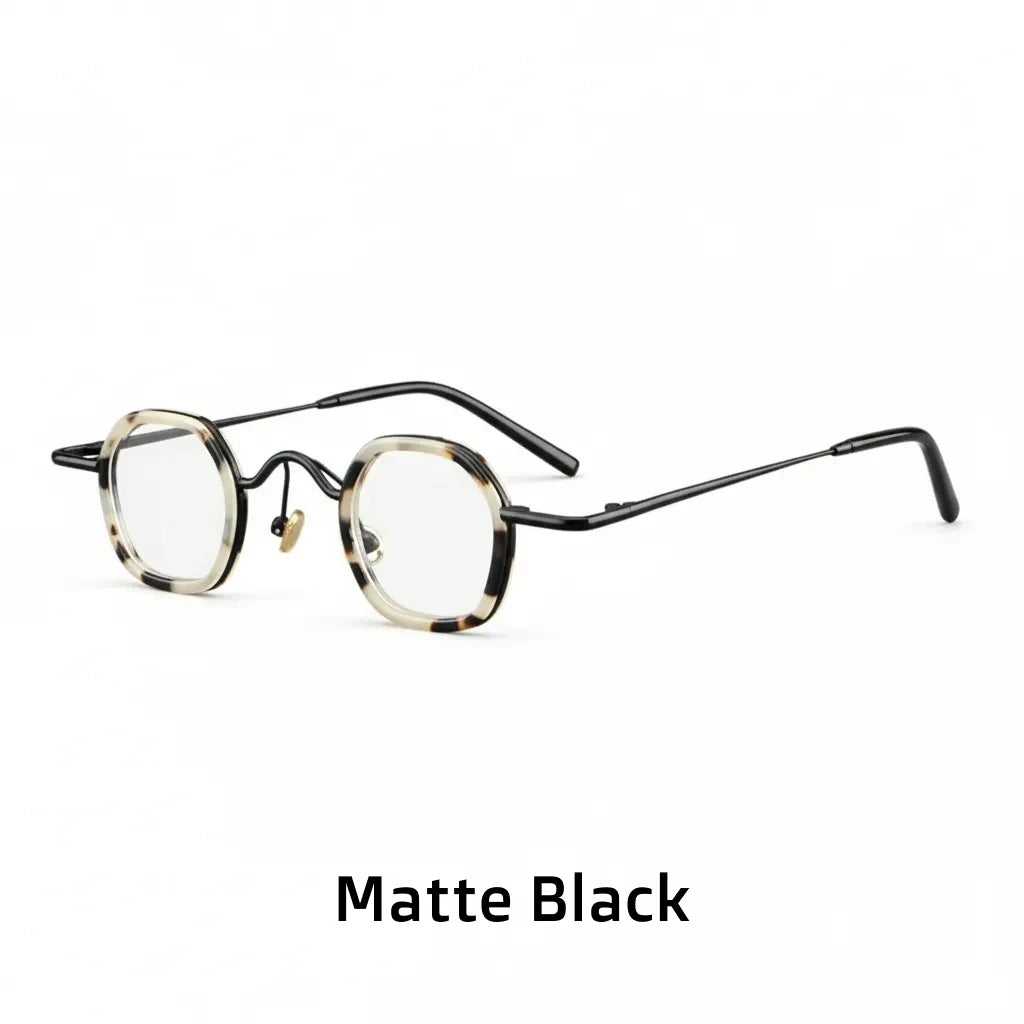 Retro Polygonal Eyeglass Frame - Small Unisex Prescription Glasses