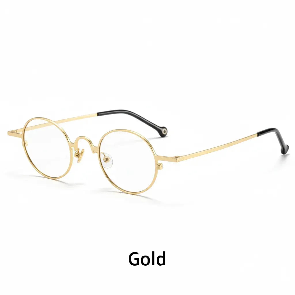 β-Titanium Round Optical Glasses Frame - Ultra-Light Retro Design