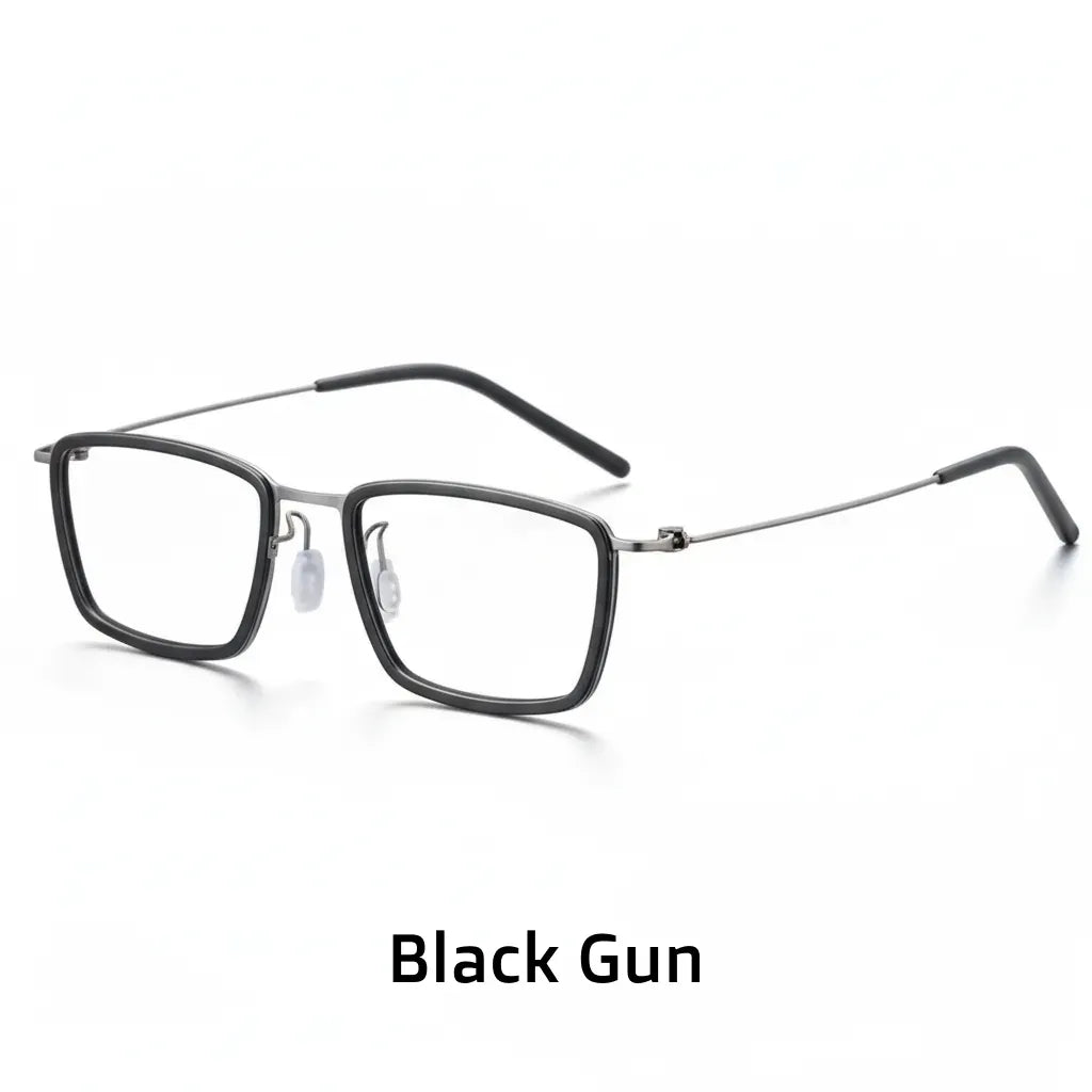 Ultra Light Titanium Eyeglass Frame - Anti Blue Light Square Optical Glasses