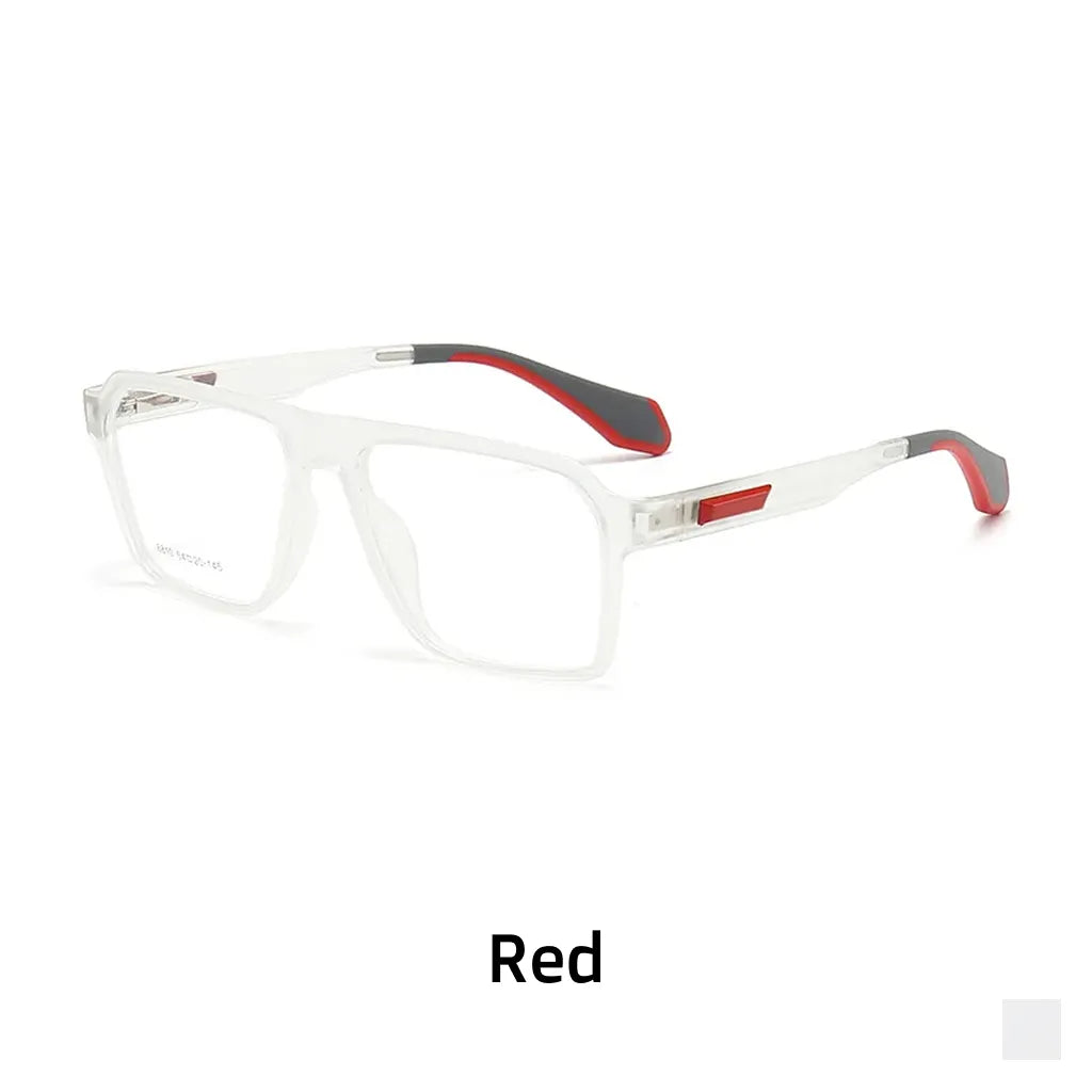 Ultra-Light Square Sports Cycling Eyeglass Frame - Optical Prescription Ready