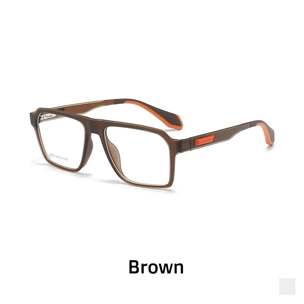 Ultra-Light Square Sports Cycling Eyeglass Frame - Optical Prescription Ready