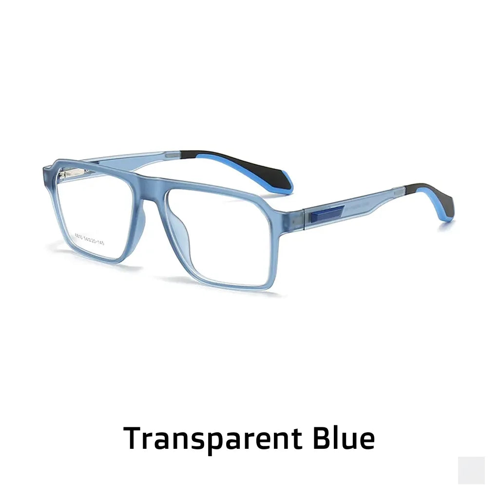Ultra-Light Square Sports Cycling Eyeglass Frame - Optical Prescription Ready