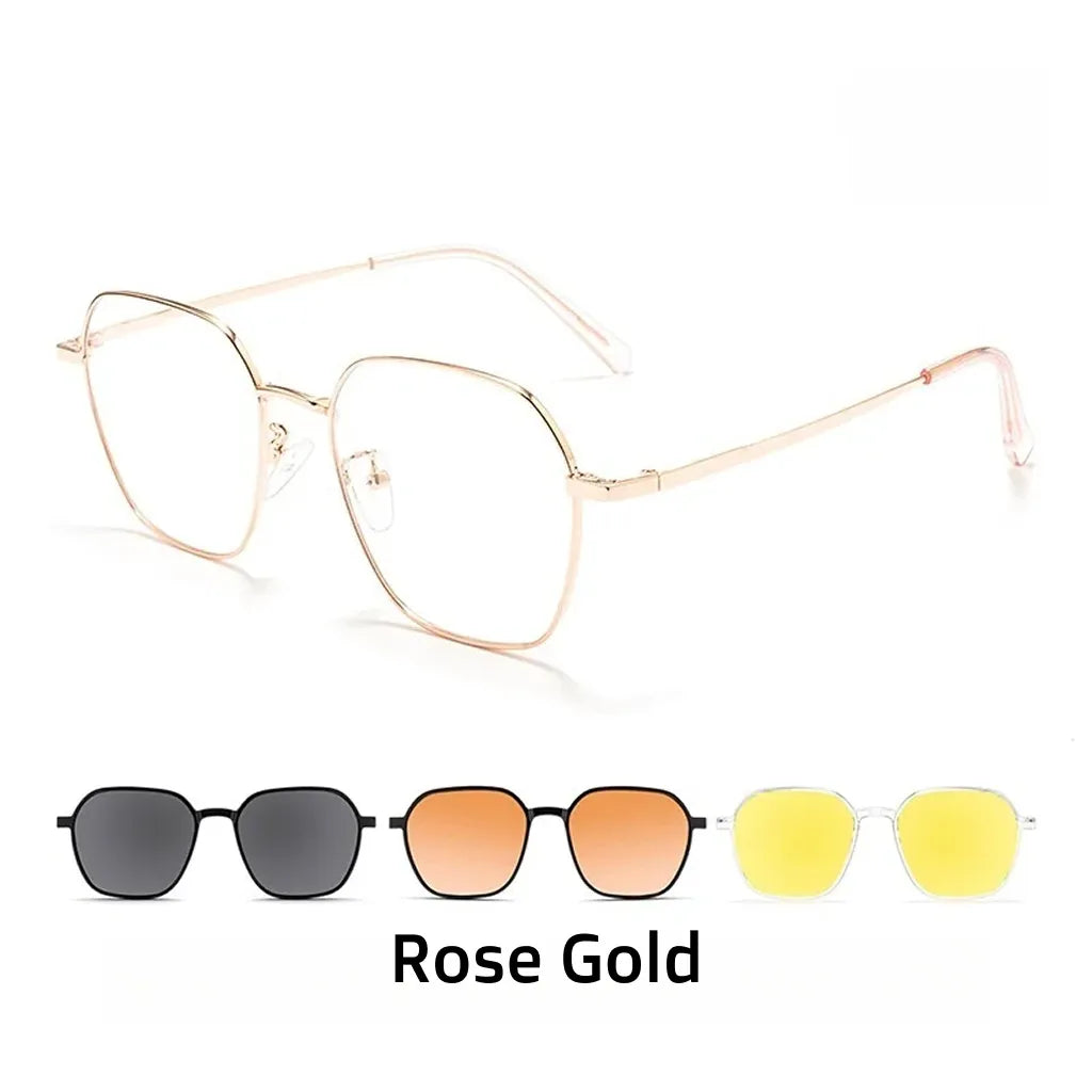 3-in-1 Magnetic Polarized Lens Glasses Frame - Prescription Ready