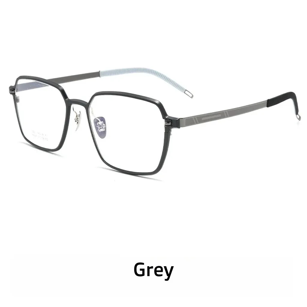 Lightweight Aluminum Magnesium Optical Prescription Eyeglasses - Polygonal Frame