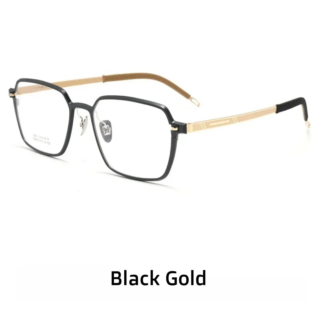 Lightweight Aluminum Magnesium Optical Prescription Eyeglasses - Polygonal Frame