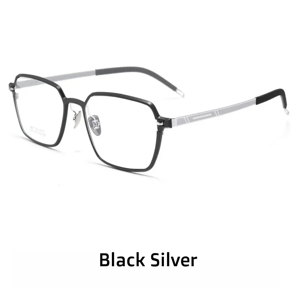 Lightweight Aluminum Magnesium Optical Prescription Eyeglasses - Polygonal Frame