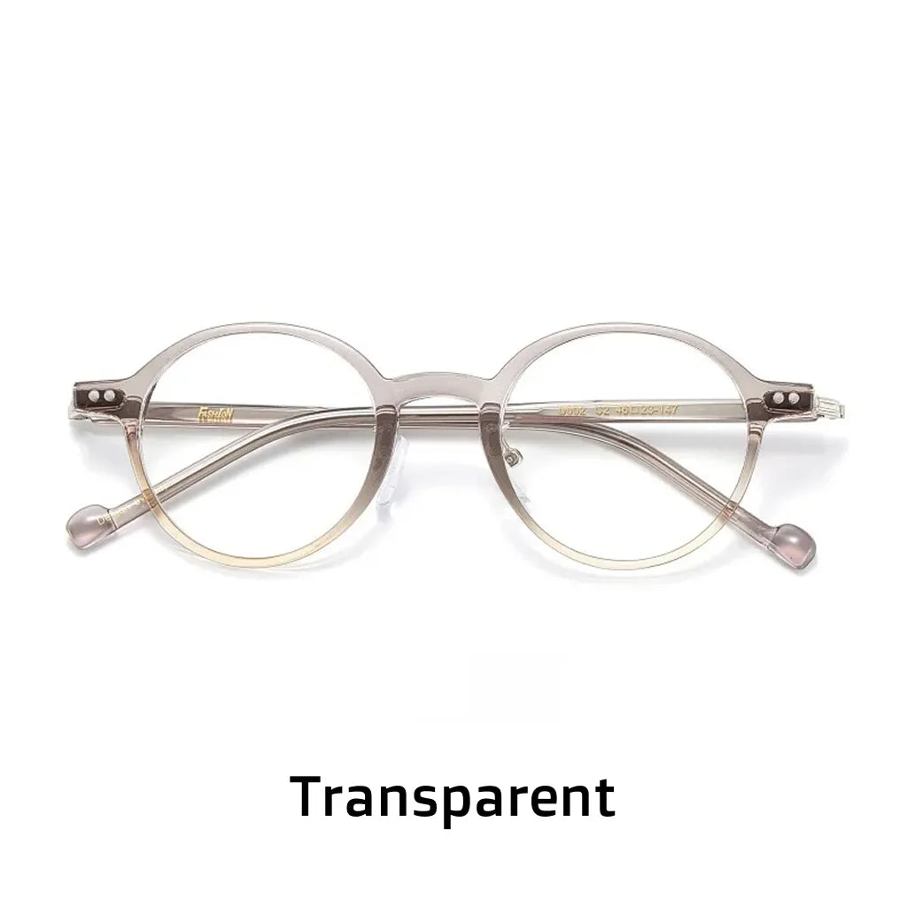 TR90 Ultra Light Retro Round Eyeglass Frame - Optical Prescription Ready