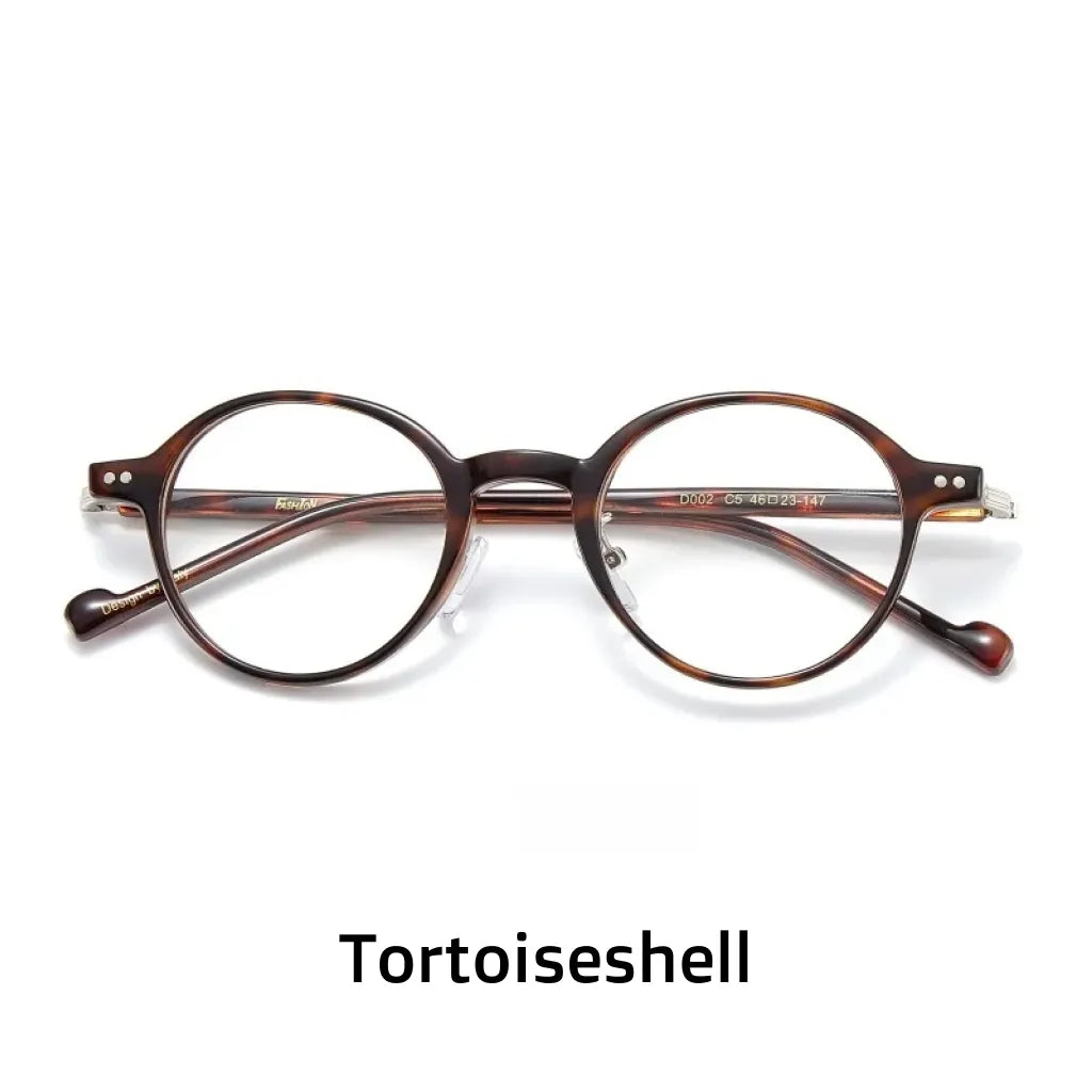 TR90 Ultra Light Retro Round Eyeglass Frame - Optical Prescription Ready