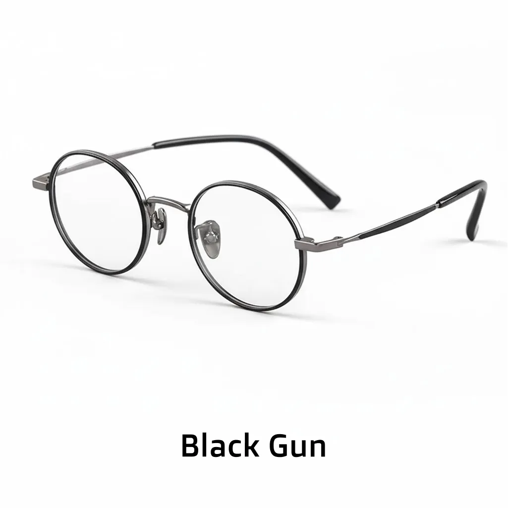 Gafas de Prescripción de Ovalo de titanio ultraligero - Retro Frames Unisex
