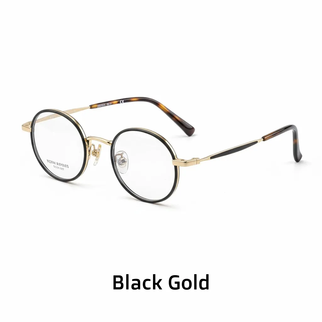 Gafas de Prescripción de Ovalo de titanio ultraligero - Retro Frames Unisex