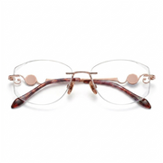Rahmenlose optische Diamant-Titan-Brille