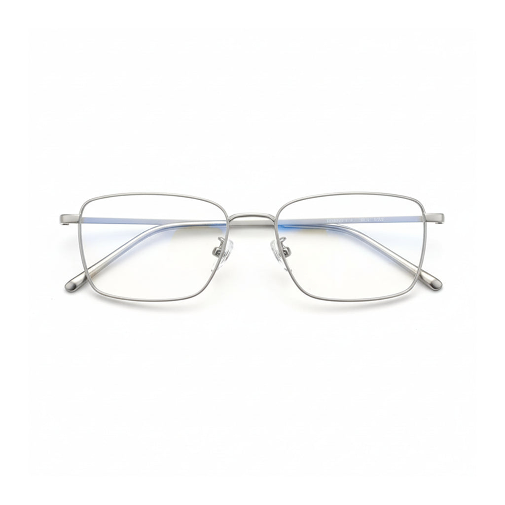 Ultra-Light Titanium Square Eyeglasses - 10.3g Unisex Optical Frame