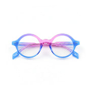 Retro Round Acetate Optical Frame - Unisex Prescription Eyeglasses