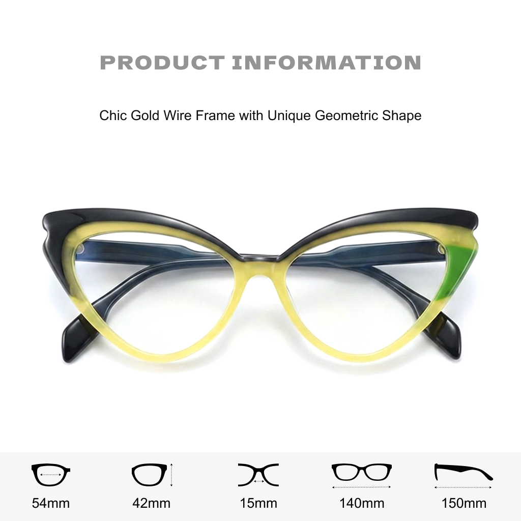 Retro Cat Eye Acetate Optical Eyeglass Frames