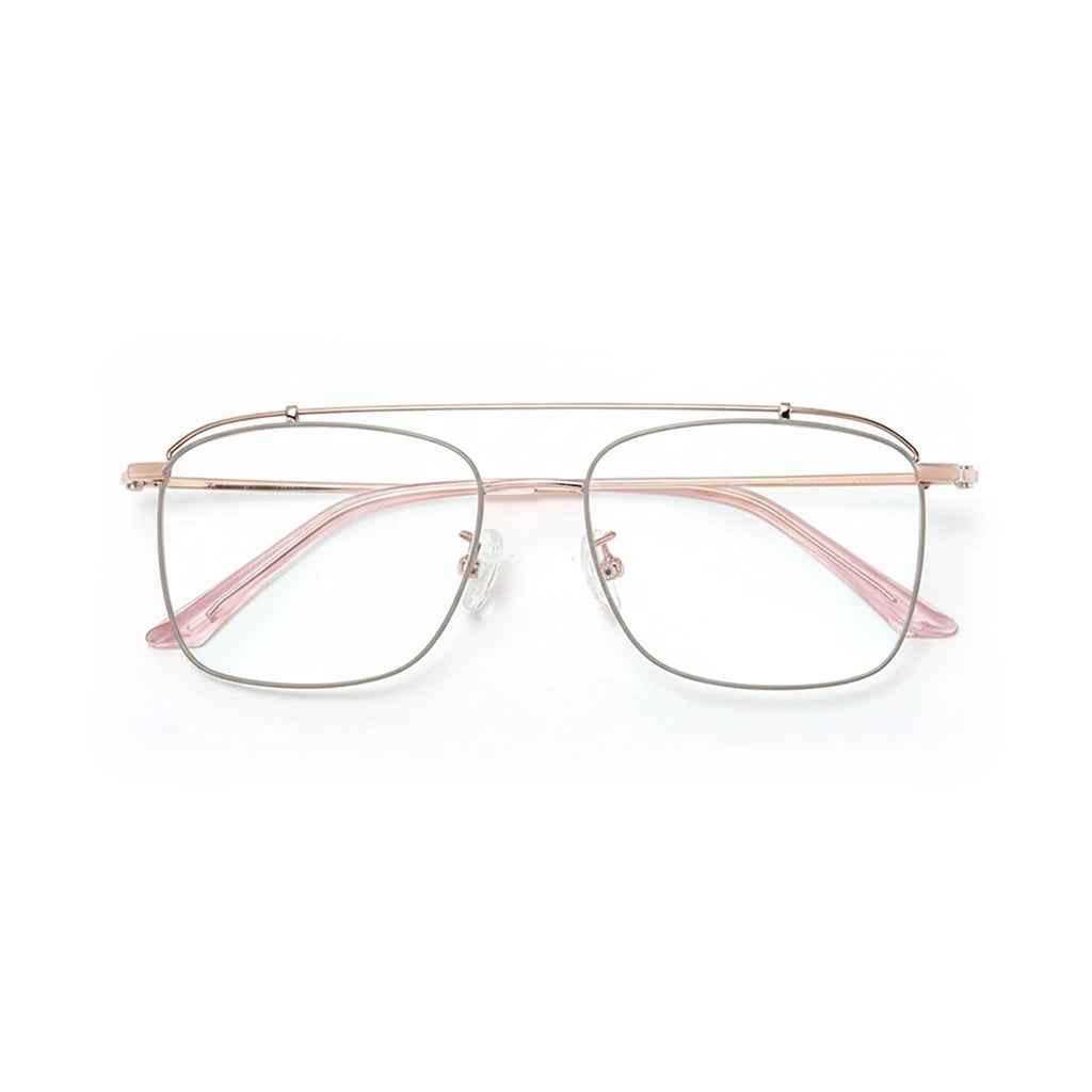 Titanium Square Glasses Frame - Anti Blue Light Optical Prescription
