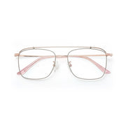 Titanium Square Glasses Frame - Anti Blue Light Optical Prescription