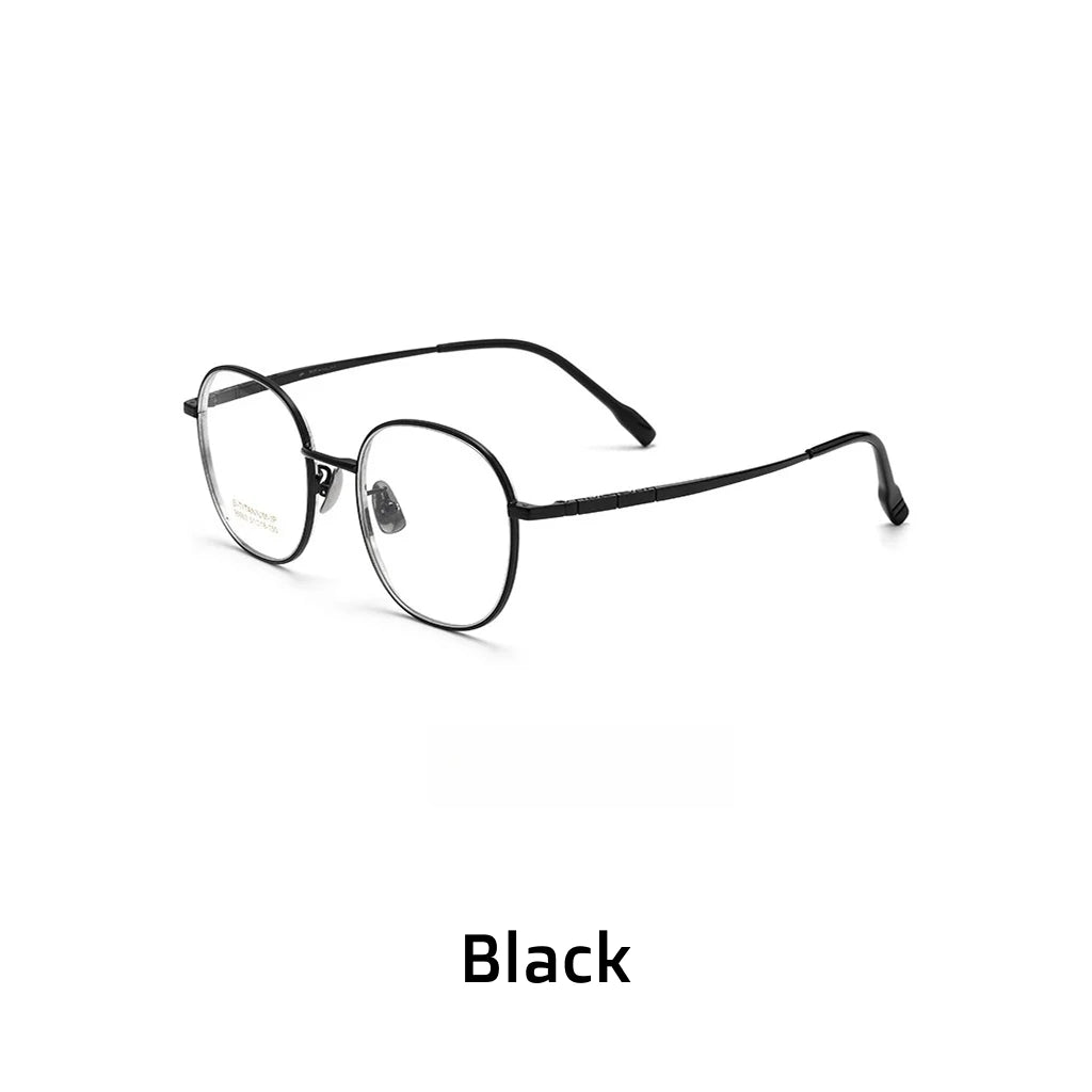 Retro Double Circle Titanium Eyeglass Frame - Unisex Optical Glasses