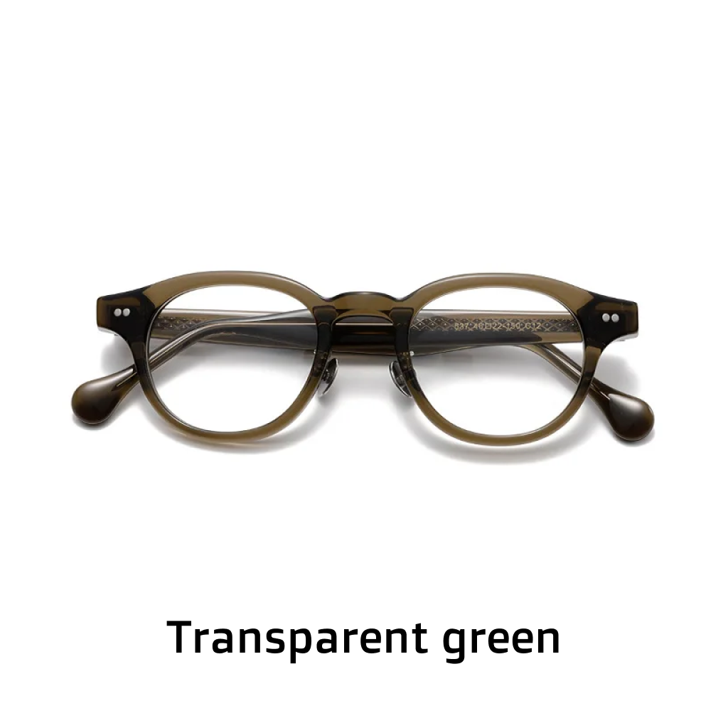 Acetate Round Optical Frames | Japanese Nose Bridge Design