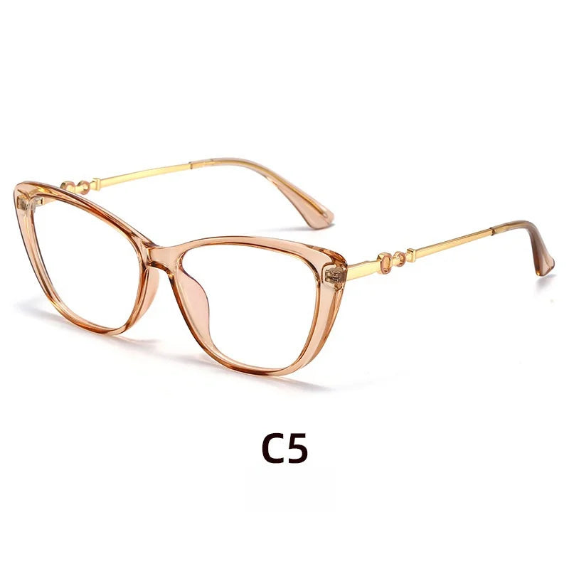 Retro Cat Eye Reading Glasses - Anti Blue Light