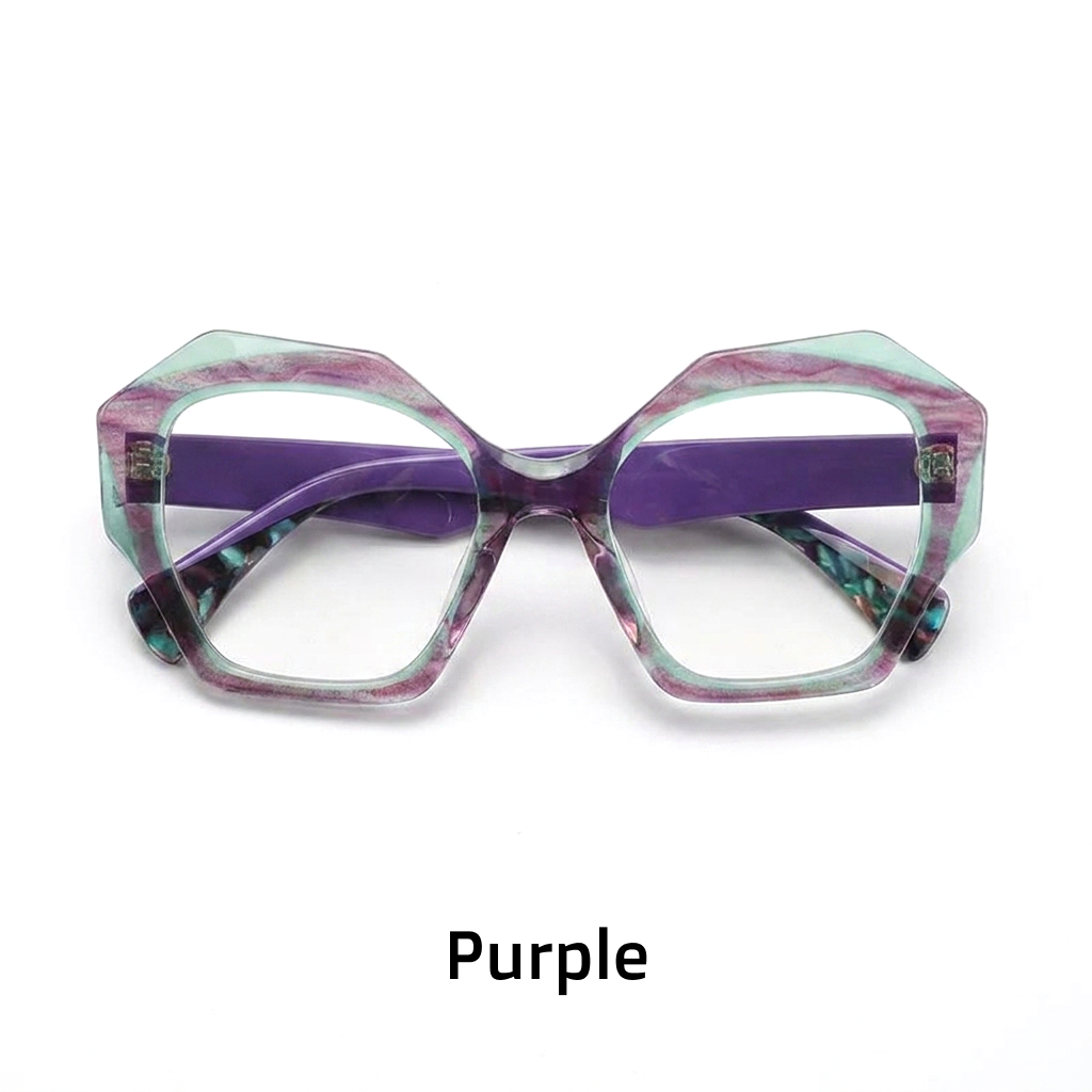 Acetate Large Cat Eye Optical Glasses Frame – Bold Niche Literary Unisex