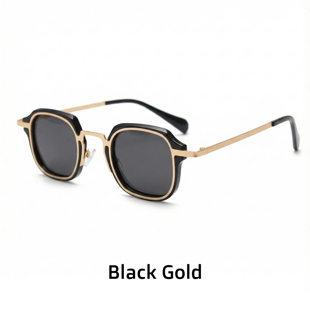 Polarized Retro Square Sunglasses - UV Protection