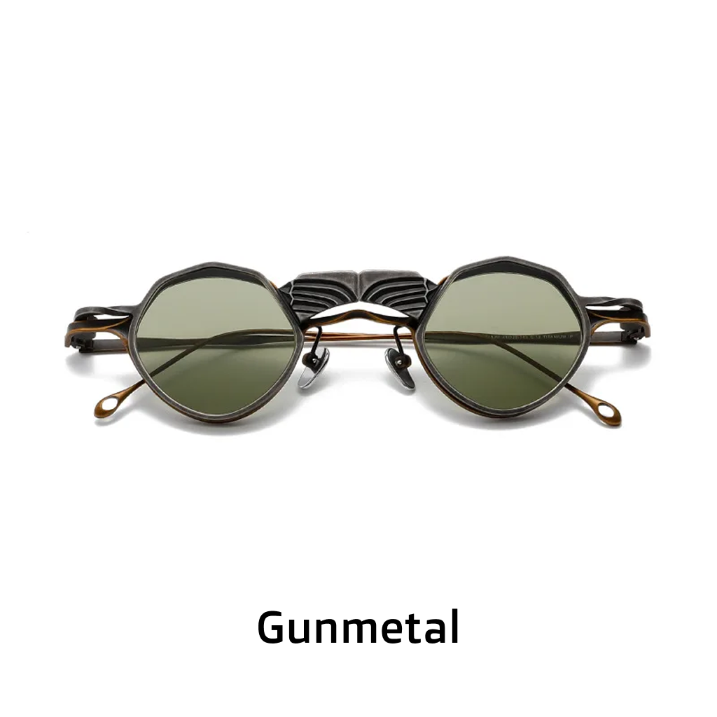 Montatura per occhiali ottici in puro titanio: clip magnetica unisex