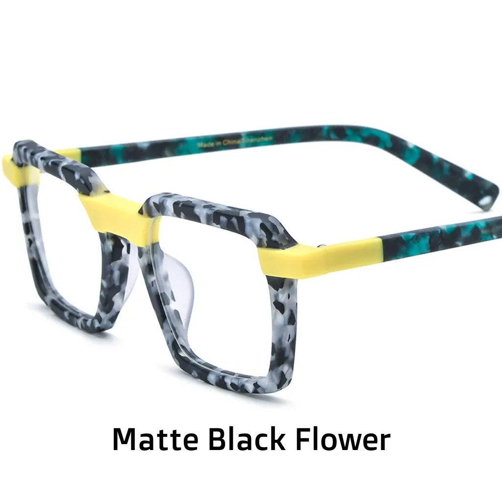 Acetate Square Optical Frames – Unisex Prescription Eyeglasses