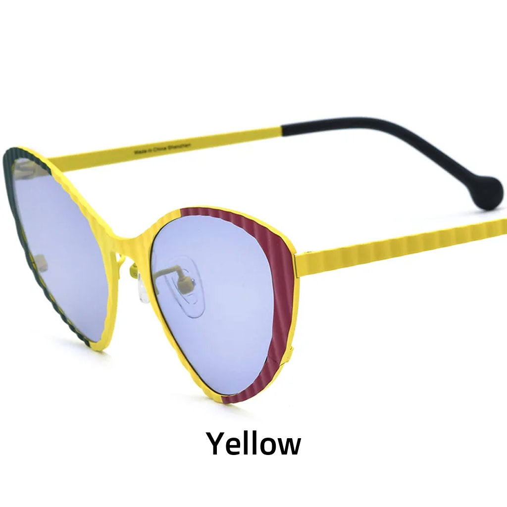 Cat Eye Titanium Polarized UV400 Sunglasses