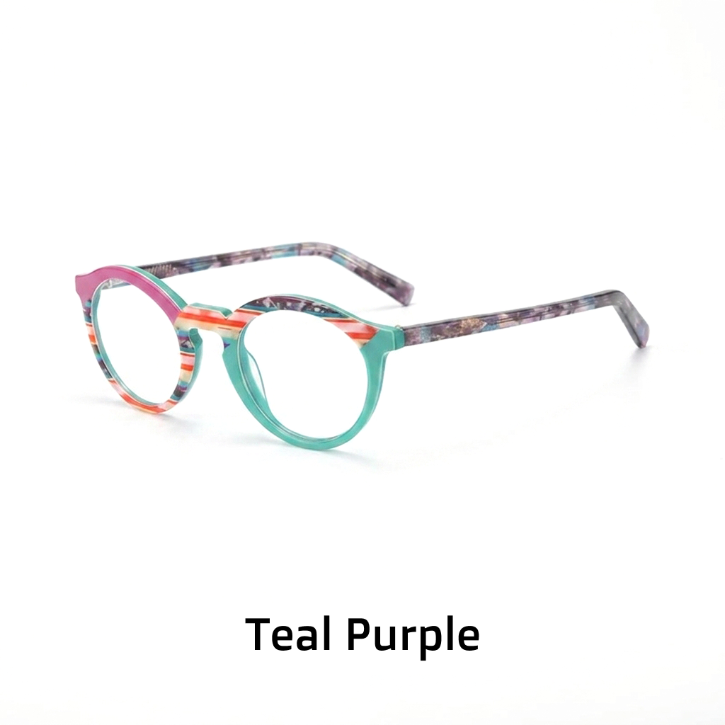Acetate Cat Eye Optical Frames – Unisex Retro Oval Eyeglasses