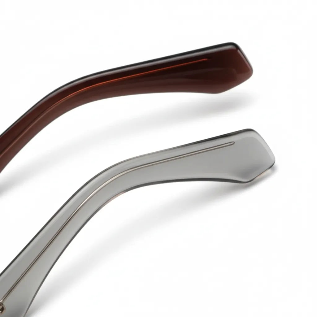 Retro Round Acetate Eyeglass Frames - Unisex Prescription Ready