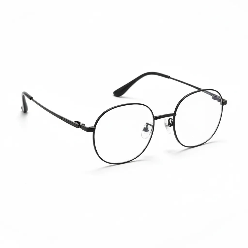 Titanium Retro Square Eyeglasses K5117M